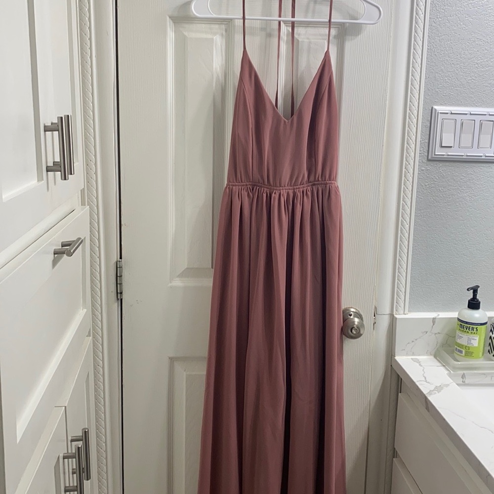 Long/Maxi Mauve colored dress for any occasion